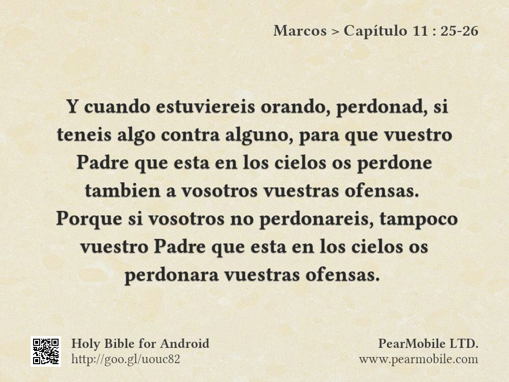 Marcos, Capítulo 11:25-26